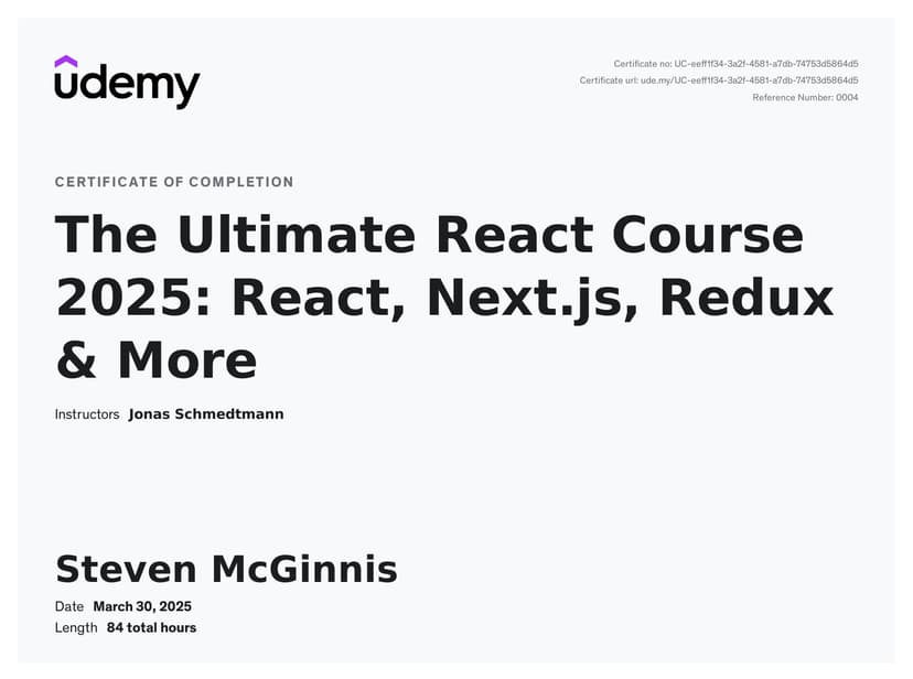 React Certification